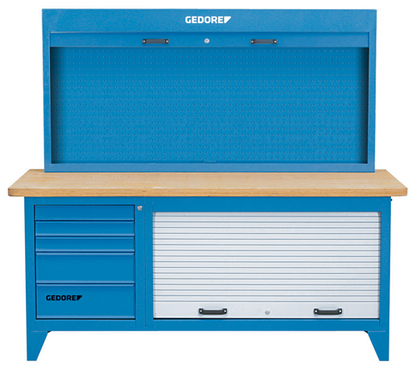 6618210 - Corrosion-Resistant Workbench 2000mm with Tool Storage & Safety Features