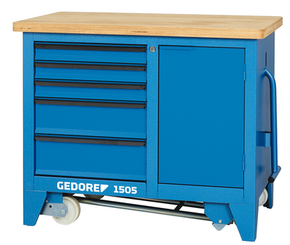 6621780 - Heavy-Duty Mobile Workbench 900mm with 5 Drawers & Locking System