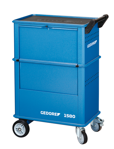 6627550 - Heavy-Duty Tool Trolley with 4 Drawers & ABS Worktop