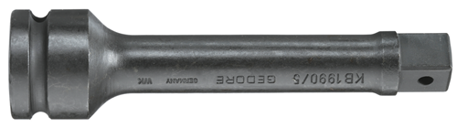 6655250 - 125mm 1/2" Impact Extension, GEDORE Steel, DIN/ISO Compliant