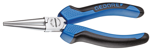 6716810 - 160mm Chrome-Plated Round-Nose Pliers with 2C Handles