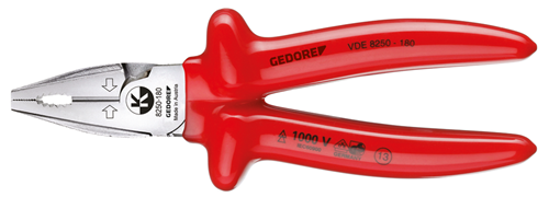 1429582 - Heavy-Duty VDE Power Combination Pliers, 160mm with Insulation