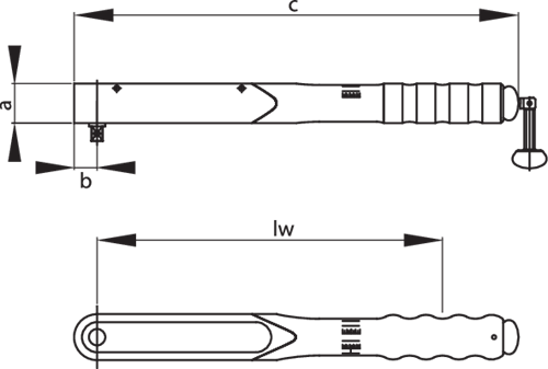 2926997 - Precision Torque Wrench 1/2" 60-300 Nm with Certificate