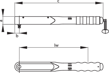 7683670 - Precision 1/2" Torque Wrench 40-200 Nm with Certificate