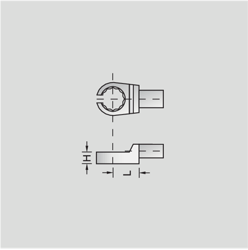 7685880 - 9x12mm Forged Steel Socket Ring Spanner with Locking Pin
