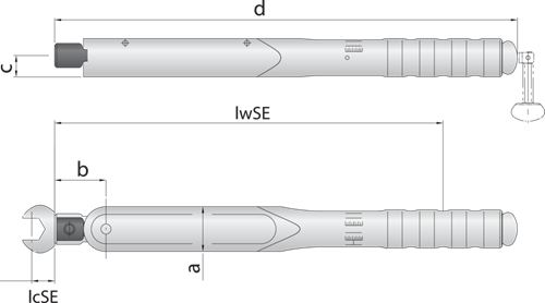 7714220 - Precision Torque Wrench 80-400Nm, Lightweight Aluminium Design