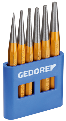 8753680 - 6-Piece GEDORE Vanadium Steel Punch Set in PVC Holder