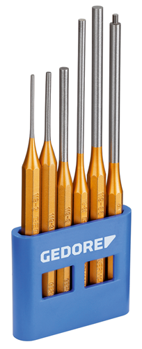 8839990 - 6-Piece Vanadium Steel Long Pin Punch Set in PVC Holder