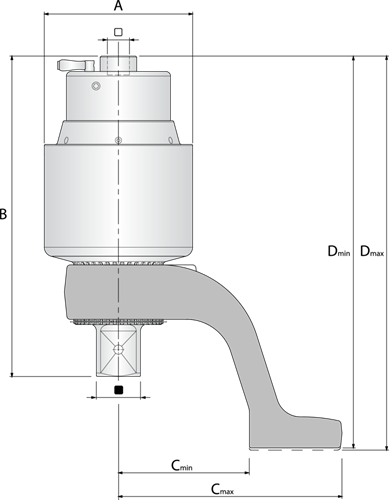 2653125 - DREMOPLUS ALU Torque Multiplier 8000 Nm with Adjustable Arm