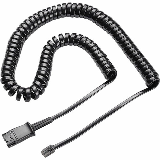 85R38AA - Coiled Poly Cable for H-Series Headsets and Cisco VoIP