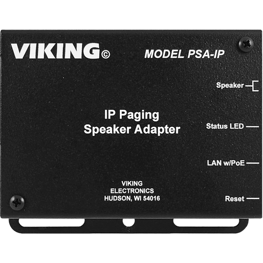 PSA-IP - IP Paging Speaker Adapter for Analog Speakers with PoE Support