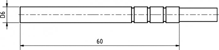 Pt1000TG68/0 Temperature probe -10 to +200°C, 10m