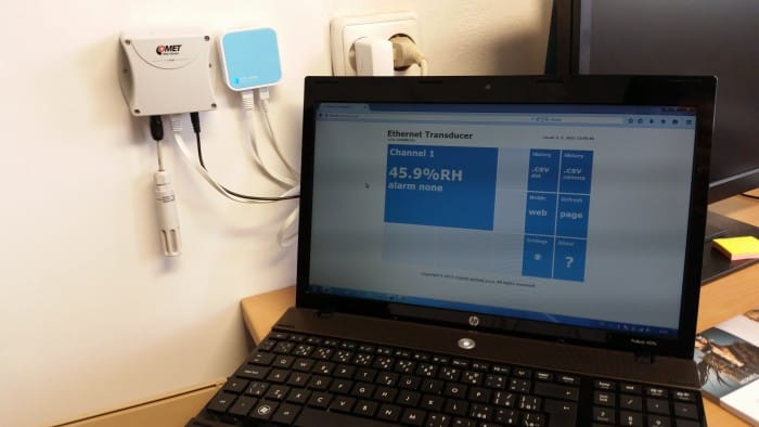 Web Sensor - two channels with binary inputs
