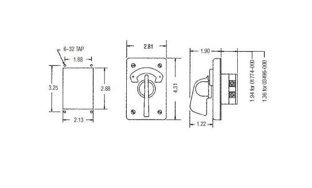 01774-000 Rotary Contact Selector Switches