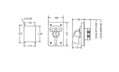 01774-000 Rotary Contact Selector Switches