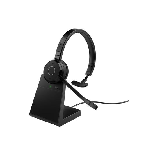 6693-833-499 - Jabra Evolve 65 TE Wireless Headset with USB-A Dongle and Stand