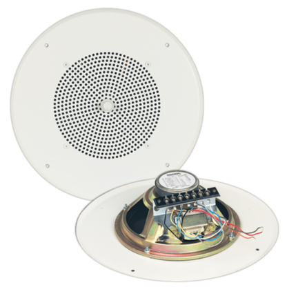 S86T725PG8UBRVR - 8" Bogen Ceiling Speaker with Volume Control, Bright White