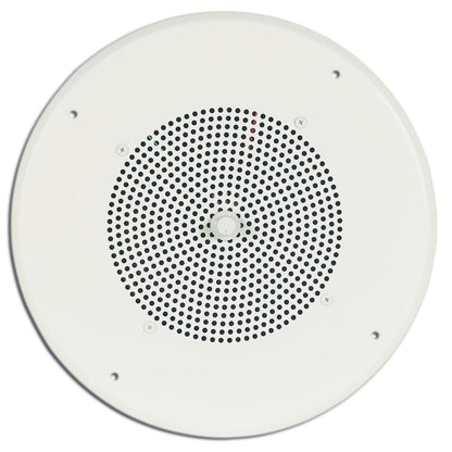 S86T725PG8WVR - 8" White Ceiling Speaker with Volume Control for Commercial Spaces