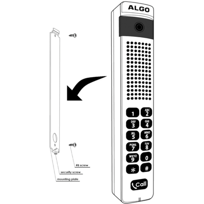 8039 - SIP Video Intercom with 187-Degree View and Flexible Communication Options