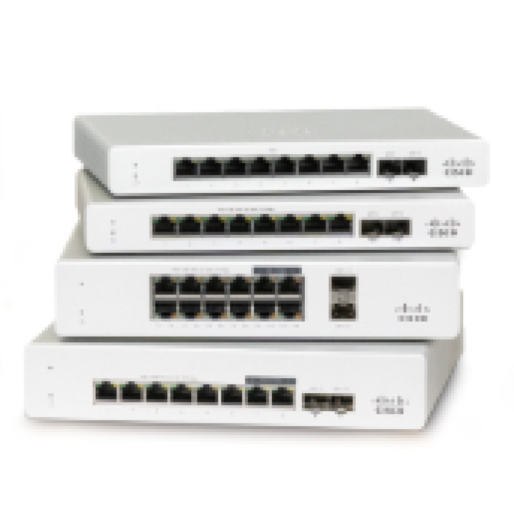 MS130-8X-HW - 8-Port PoE Cloud Managed Ethernet Switch for Simple Setup