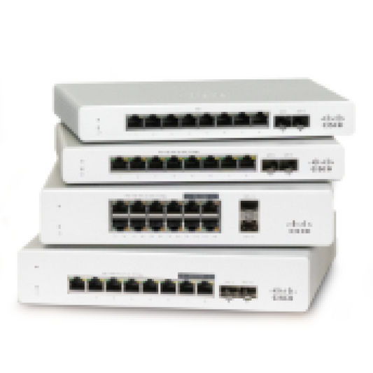 MS130-8X-HW - 8-Port PoE Cloud Managed Ethernet Switch for Simple Setup