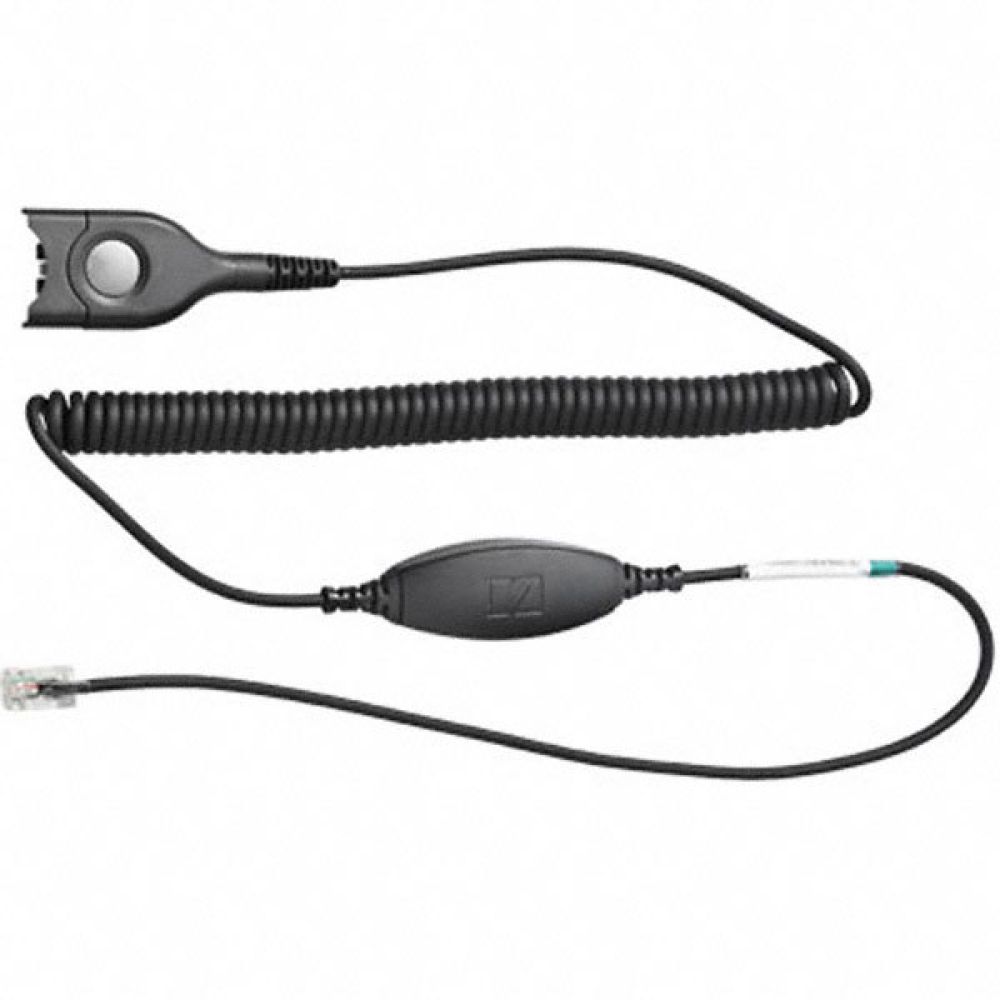1000843 - High Sensitivity Coiled Headset Connector Cable with Easy Disconnect