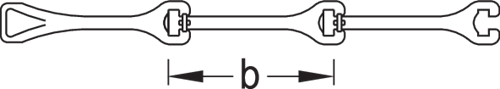 2329034 - 100mm Forged Extension with Hook Brake for Clamping