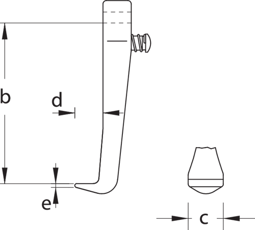 1970534 - Adjustable All-Steel Pulling Hook with Safety Brake