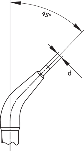 2014998 - 45° Angled Pliers for 19-60 mm Internal Locking Rings
