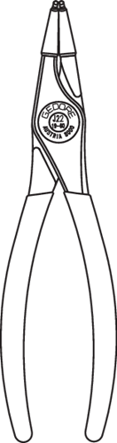 2014971 - 45° Angled Assembly Pliers for 12-25 mm Locking Rings
