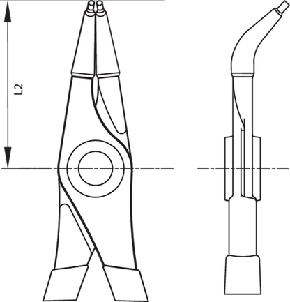 2014971 - 45° Angled Assembly Pliers for 12-25 mm Locking Rings