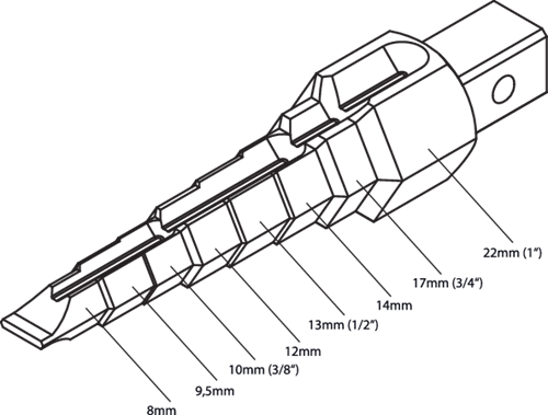 4513120 - Nickel-Plated Ratchet Handle for 3/8" to 1" Valves