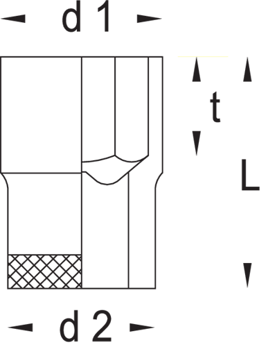 6138270 - 34mm Hex Socket, Chrome-Plated GEDORE Vanadium Steel