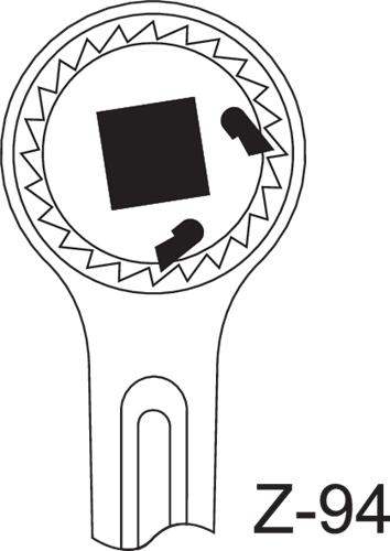 6144590 - Rugged 7.5° Ratchet Handle with Non-Slip Grip