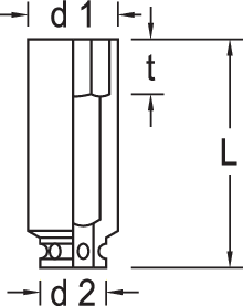 6185780 - 30mm Steel Impact Socket for Electric and Air Tools