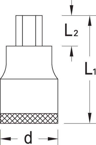 6241010 - 3/8" Hexagon Screwdriver Bit, Vanadium Steel, Durable & Secure