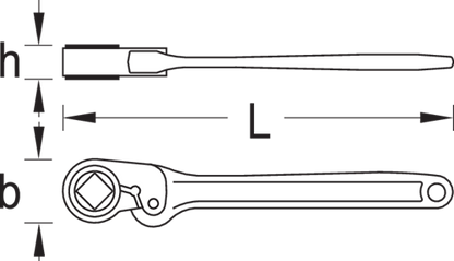 6243810 - Friction Spanner for Steel Rings, 940 mm Long