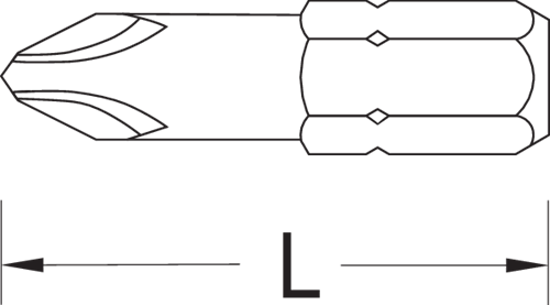 6541670 - 10-Piece Screwdriver Bit Set - Vanadium Steel, PH3, Hex Drive