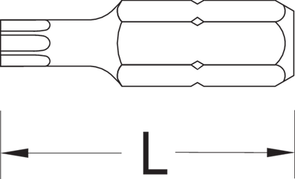 6542560 - 10-Piece TX T20 Screwdriver Bit Set - Vanadium Steel