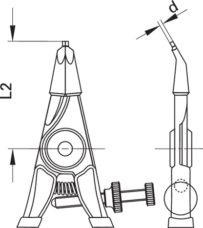 6700300 - Durable Assembly Pliers for Circlips with 30° Angled Jaws