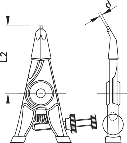 6700300 - Durable Assembly Pliers for Circlips with 30° Angled Jaws