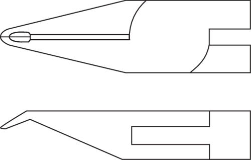 6725990 - Slim Head ESD Diagonal Cutter with 65° Angled Edges