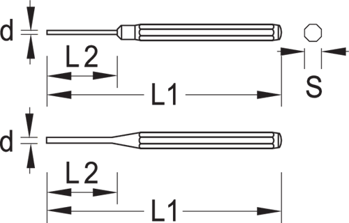 8856220 - 4.5mm Hardened Steel Pin Punch for Precision Work
