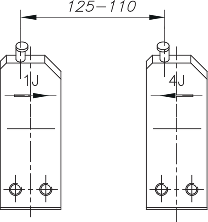 5703540 - E-8005 4 J Circlip Tip for 80-140mm Spacing