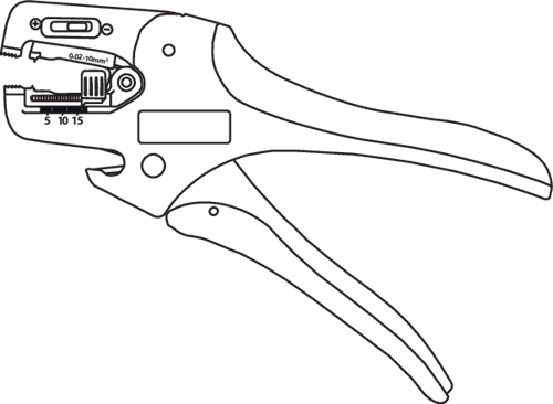 1830805 - Self-Adjusting Wire Stripper with Exchangeable Blades, 191x123 mm