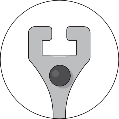 1981161 - Heavy-Duty 2-Armed Puller with Integrated Leg Brake, 350 x 200 mm