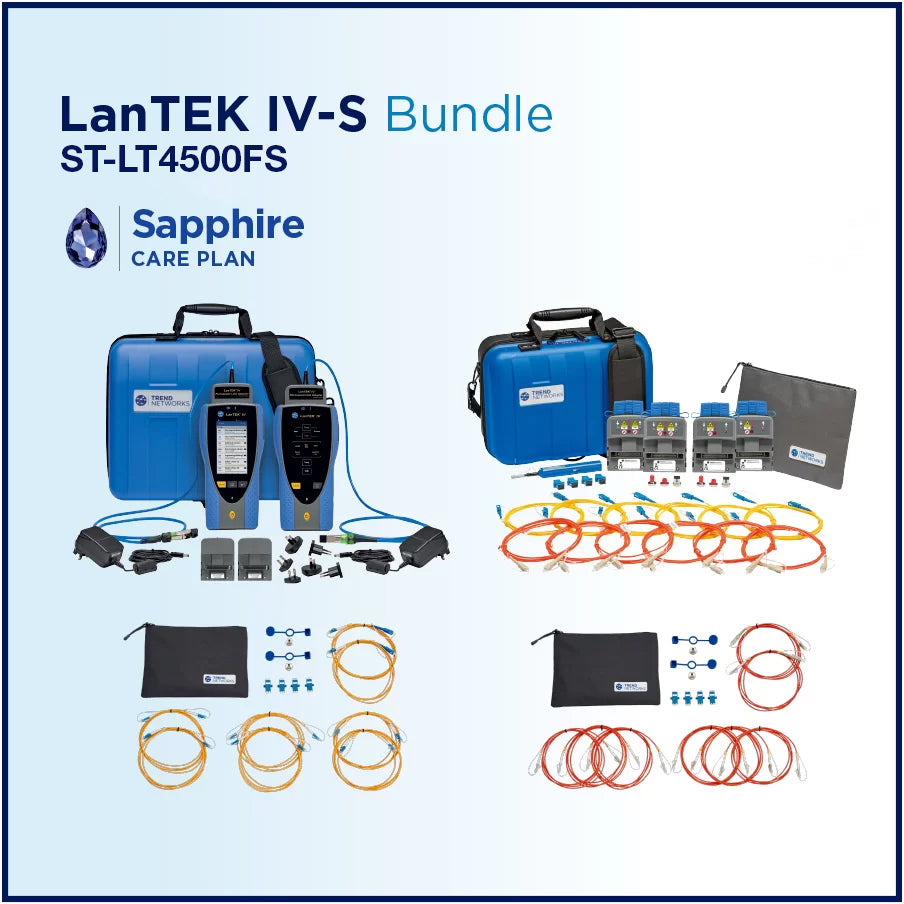 ST-LT4500FS - LanTEK IV-500MHz with PL/CH adapters, FiberTEK IV MM and SM, 1 Year of Sapphire Care Support