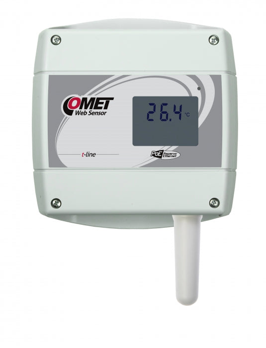 WebSensor with PoE - remote thermometer with Ethernet interface