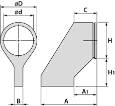 15625 - Inclined Reaction Arm S(LM) for LDH-100V Type