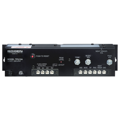 TPU100B - Compact Wall-Mounted Mixer-Amplifier for Paging Applications